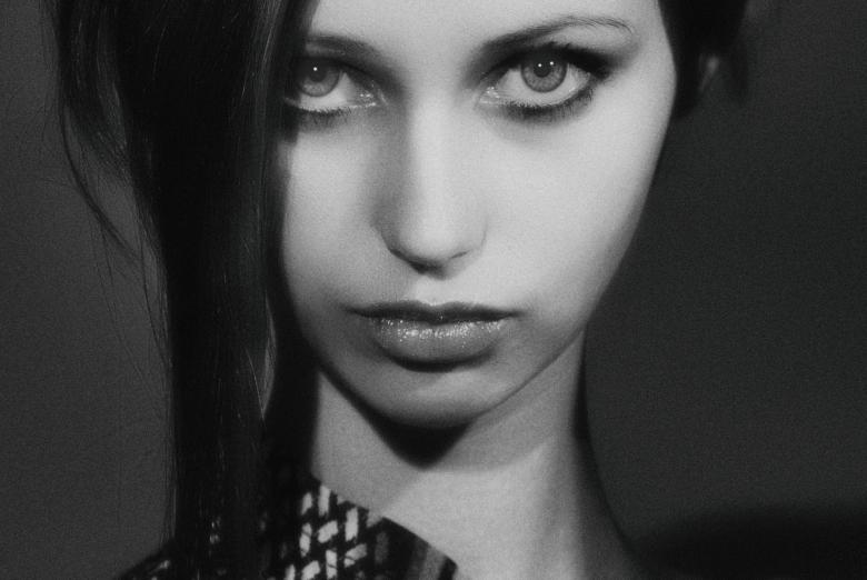 Free stock image of Black and White Model Portrait created by Alexander Krivitskiy
