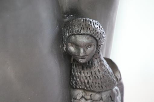 Free Stock Photo of Tiny metal sculpture of figure
