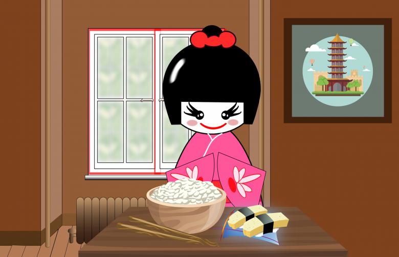 Free stock image of Asian Food Illustration created by mohamed hassan