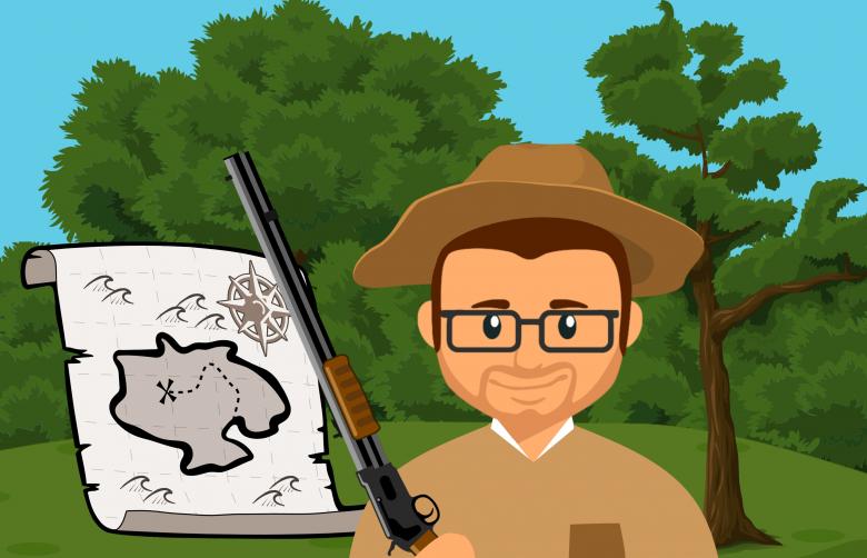 Free stock image of Safari Hunter Illustration created by mohamed hassan