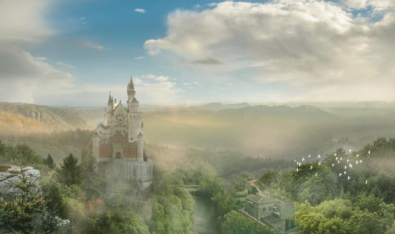 Free stock image of Castle in Fantasyland created by selim çatak