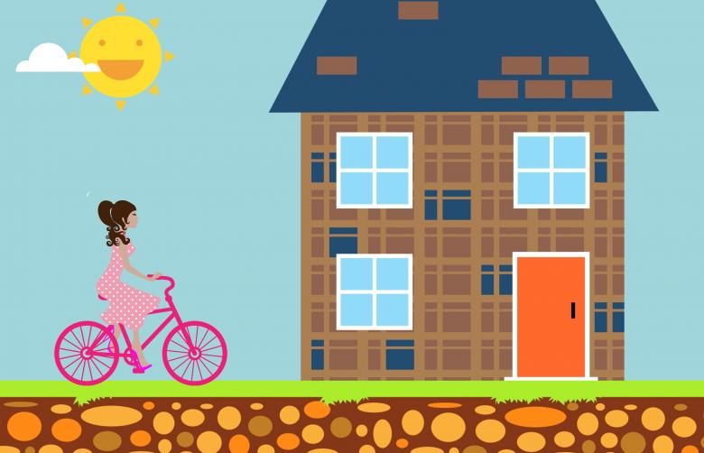 Free stock image of Woman Riding Bicycle created by mohamed hassan