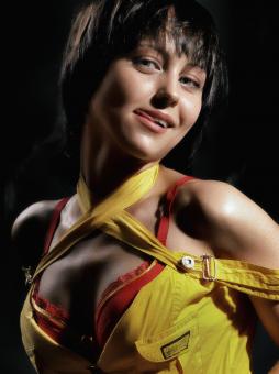 Happy Girl in Yellow - Free Stock Photo