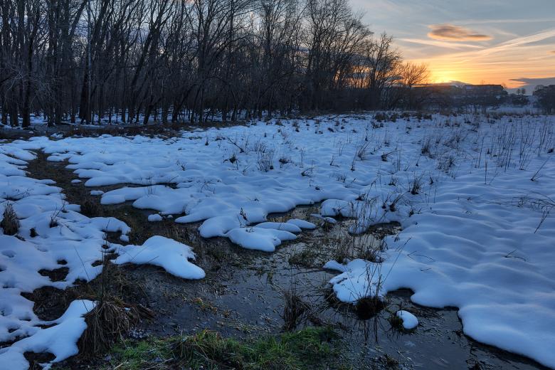 Free stock image of Edwards Ferry Winter Sunset created by Nicolas Raymond