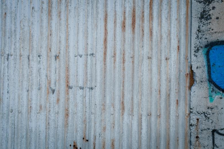Free stock image of Corrugated Fence And Concrete Texture created by Free Texture Friday