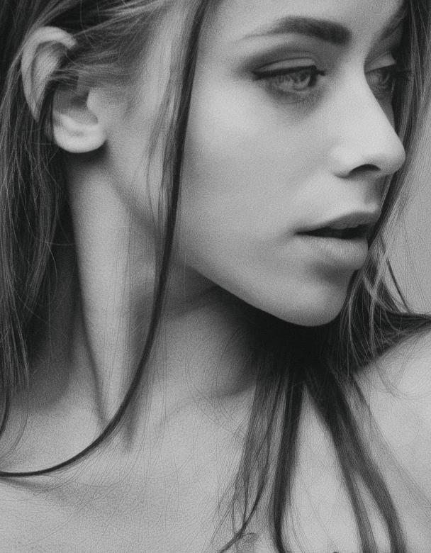 Free stock image of Female Studio Portrait - Black and White created by Alexander Krivitskiy