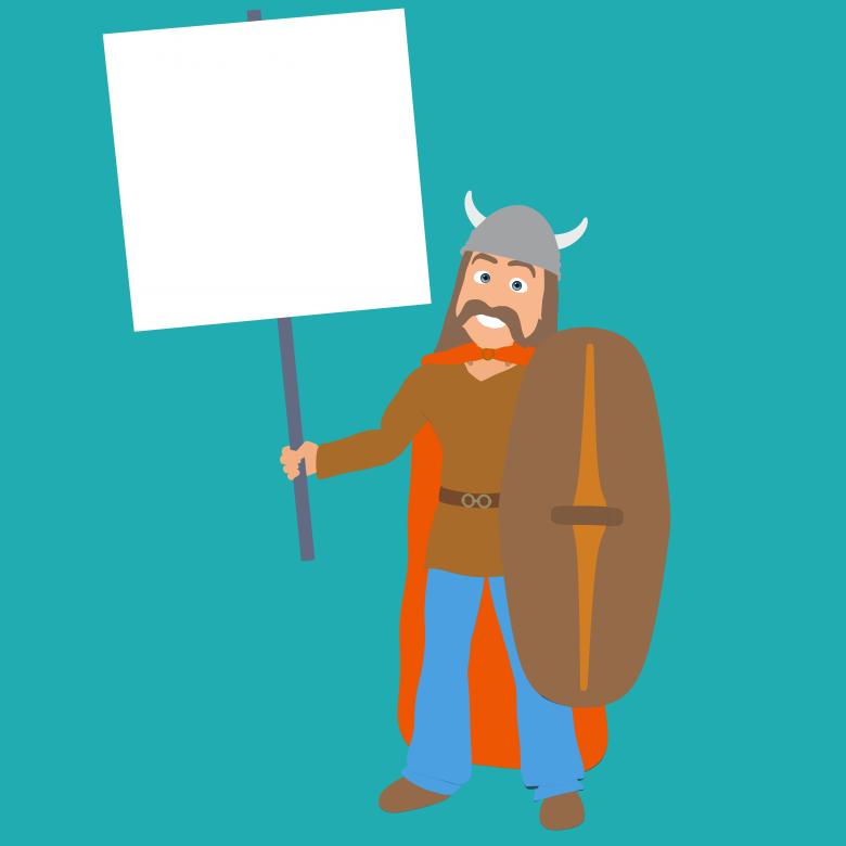 Free stock image of Gaulois with Blank Sign created by Julien Tromeur