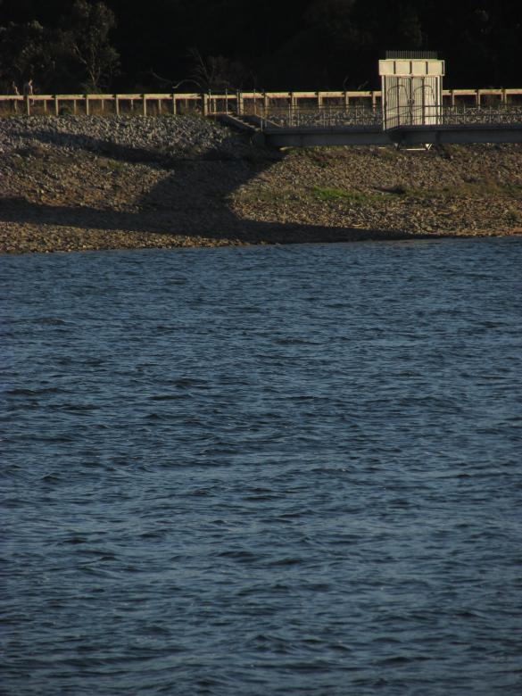 Free stock image of Dam and Calm lake water created by Michiru Maeda