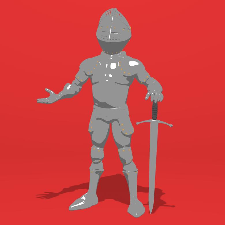 Free stock image of Knight Character created by Julien Tromeur