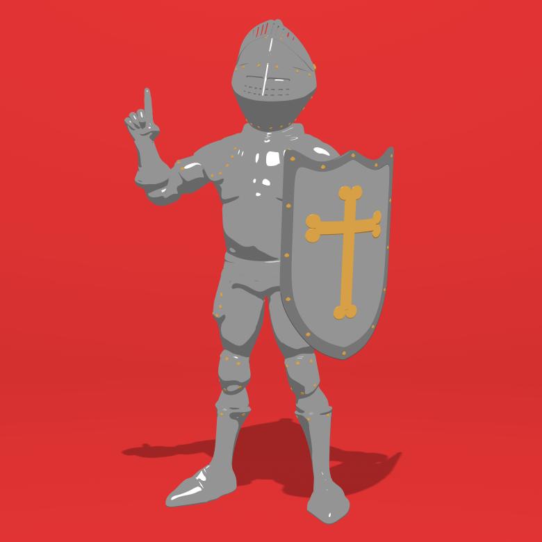 Free stock image of Knight on Red Background created by Julien Tromeur