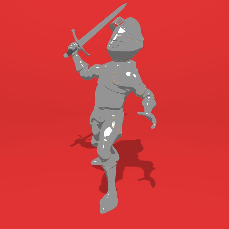 Free stock image of Knight Illustration on Red created by Julien Tromeur