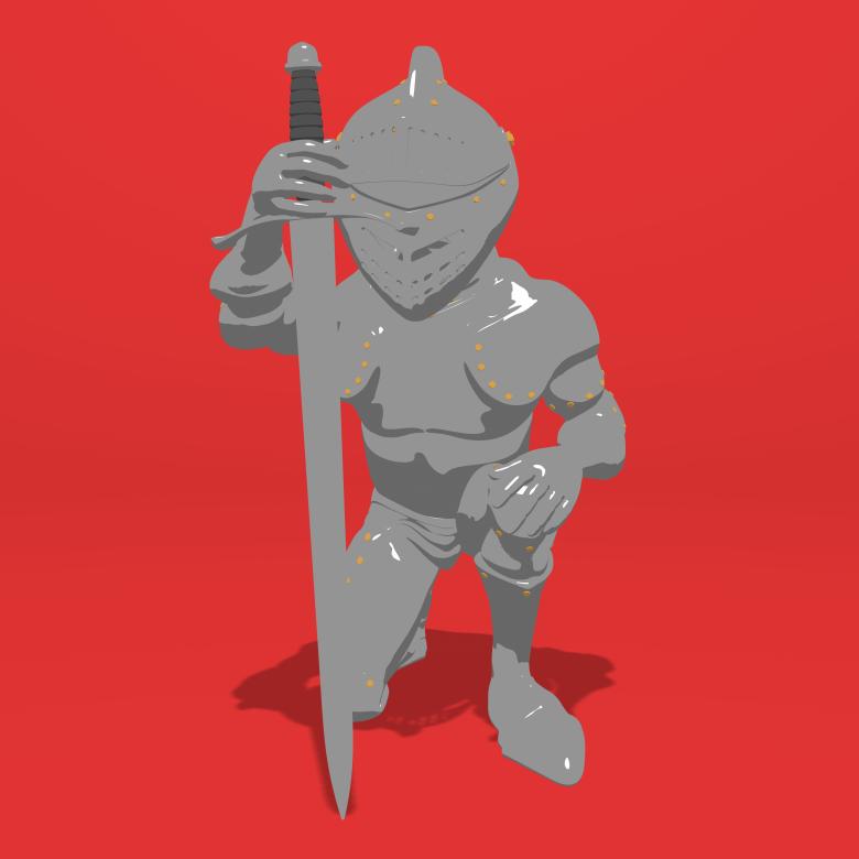 Free stock image of Knight on Knee created by Julien Tromeur