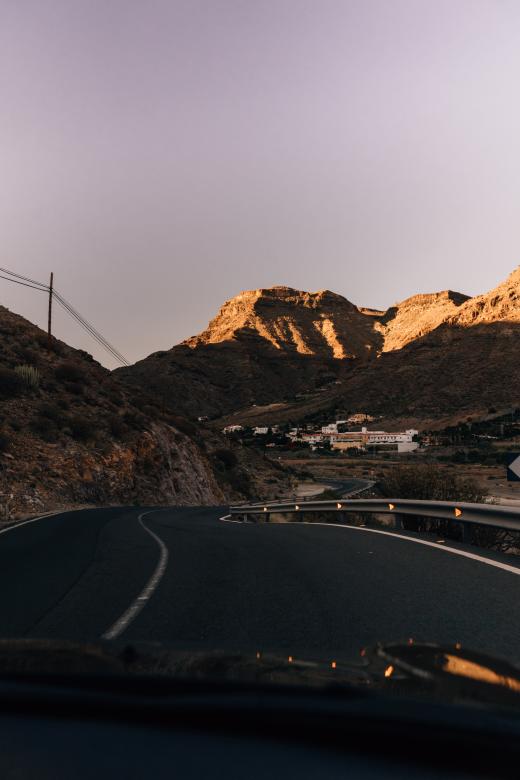 Free stock image of Driving into sunset created by Marcin Jozwiak