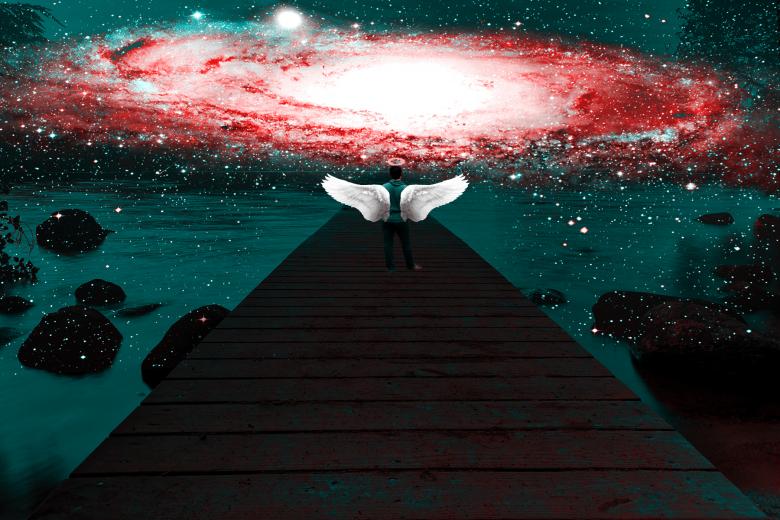 Free stock image of Space Angel created by amir