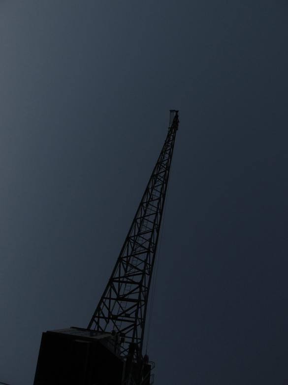 Free stock image of An old crane in the night created by Michiru Maeda