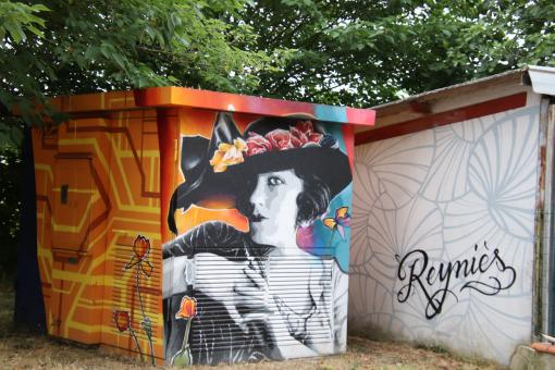 Free Stock Photo of Street art on sheds