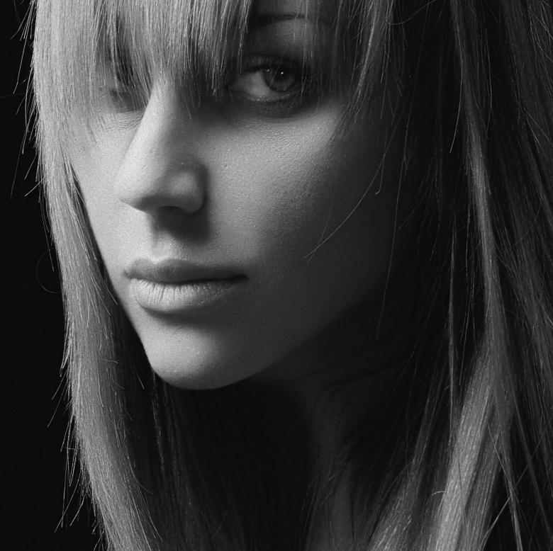 Free stock image of Female Studio Portrait - Black and White created by Alexander Krivitskiy