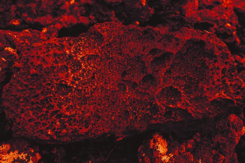 Free stock image of Abstract Red Lava Stone created by Free Texture Friday