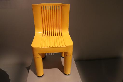 Free Stock Photo of Yellow Plastic Chair