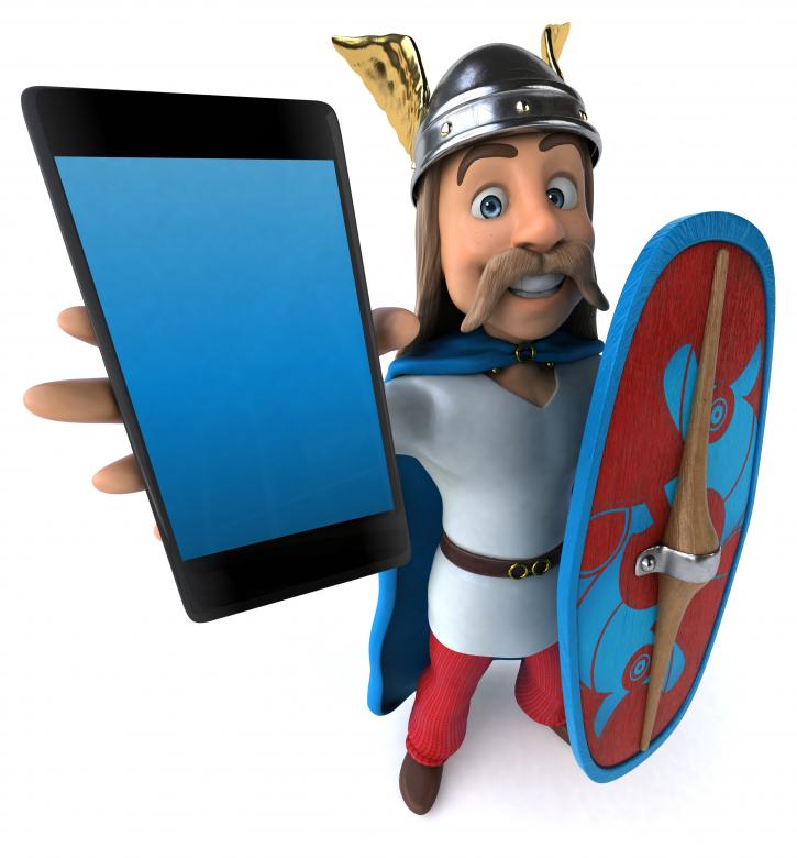 Free stock image of Fun Gaulois with Mobile Phone created by Julien Tromeur