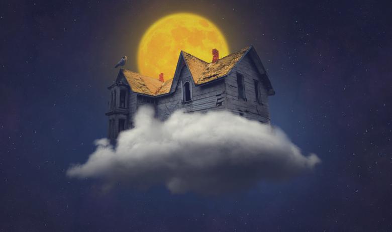 Free stock image of Scary House on Cloud created by selim çatak