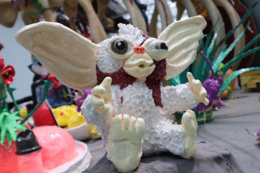 Free Stock Photo of White sculpture of gremlin