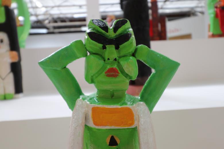 Free stock image of Green modern art sculpture created by GAIMARD Jacques