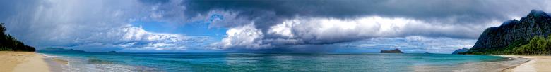 Free stock image of Sea and Land Panorama created by Guy Banville