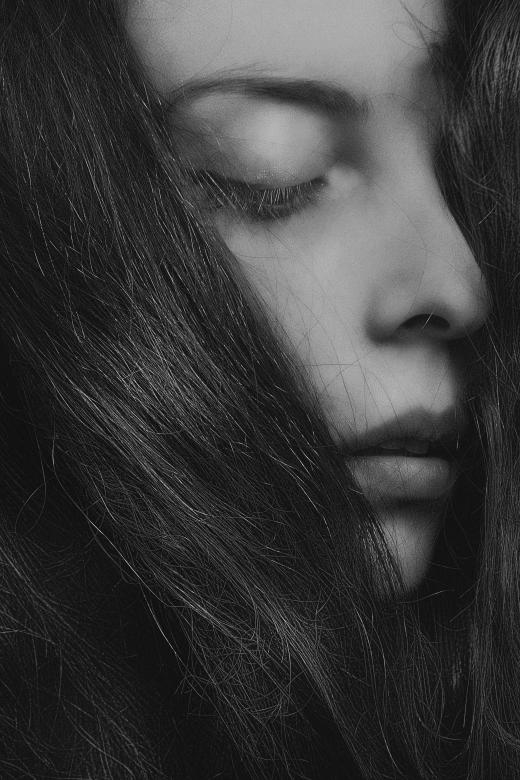 Free stock image of Dark Haired Beauty with Closed Eyes created by Alexander Krivitskiy