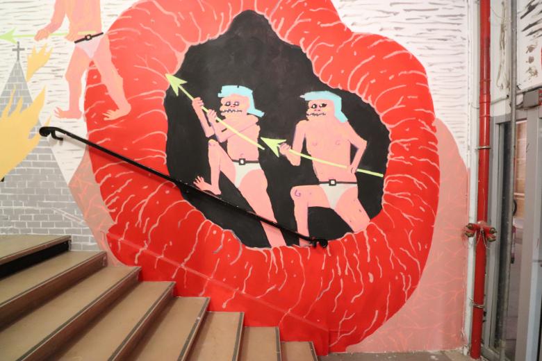 Free stock image of Modern art wall painting created by GAIMARD Jacques