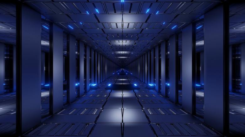 Free stock image of Blue tunnel corridor 3d rendering illustration created by tunnelmotions