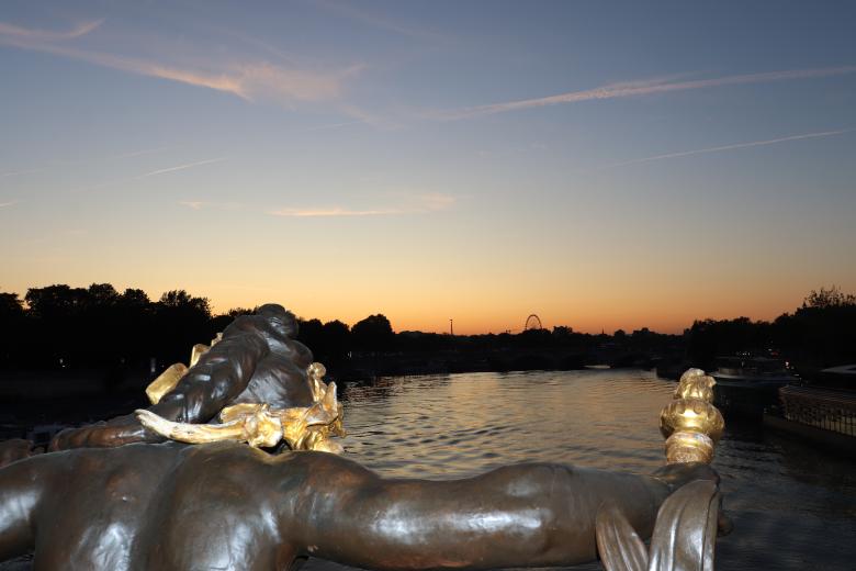 Free stock image of Sunrise on bridge Alexander III, Paris created by GAIMARD Jacques
