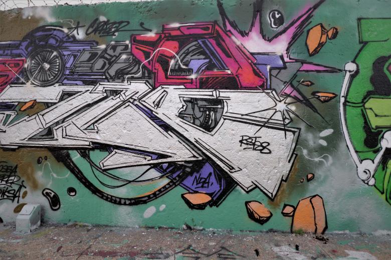 Free stock image of French futuristic graffiti created by GAIMARD Jacques