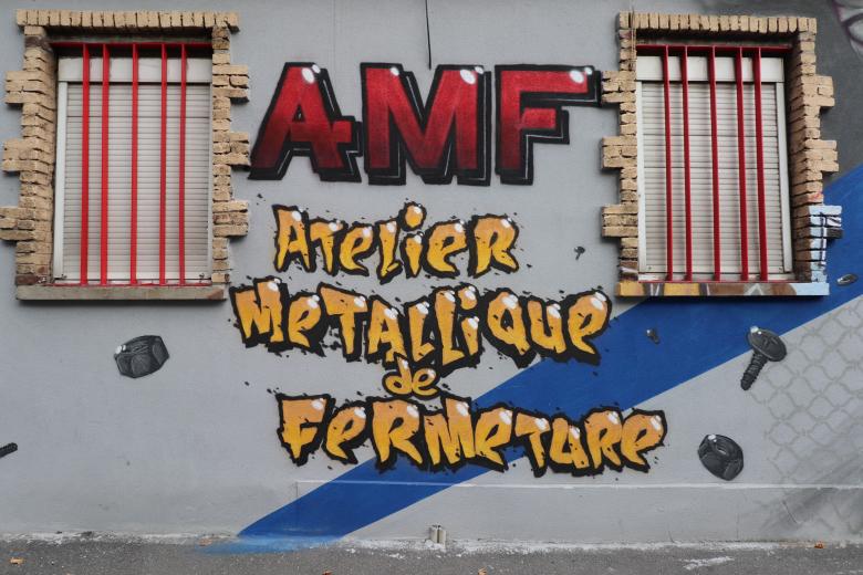 Free stock image of French graffiti lettering created by GAIMARD Jacques