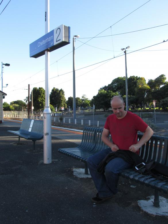 Free stock image of A man at a train station created by Michiru Maeda