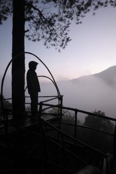 Morning Silhouette - Curug Layung - Free Stock Photo