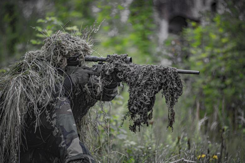 Free stock image of Sniper in the forest created by Specna Arms