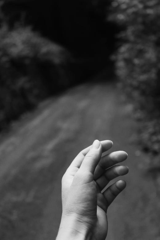 Free stock image of Hand - Black and White created by Nika Akin