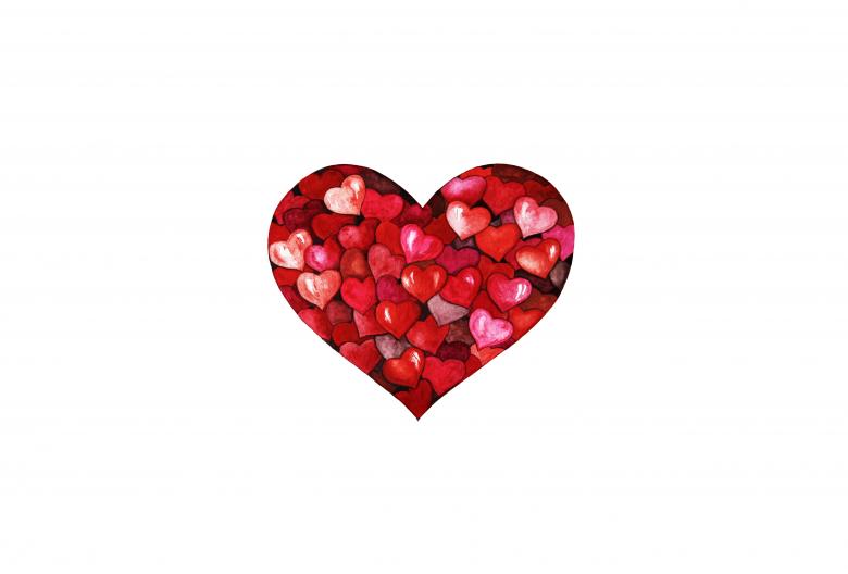 Free stock image of Red Heart Filled with Hearts created by Nika Akin