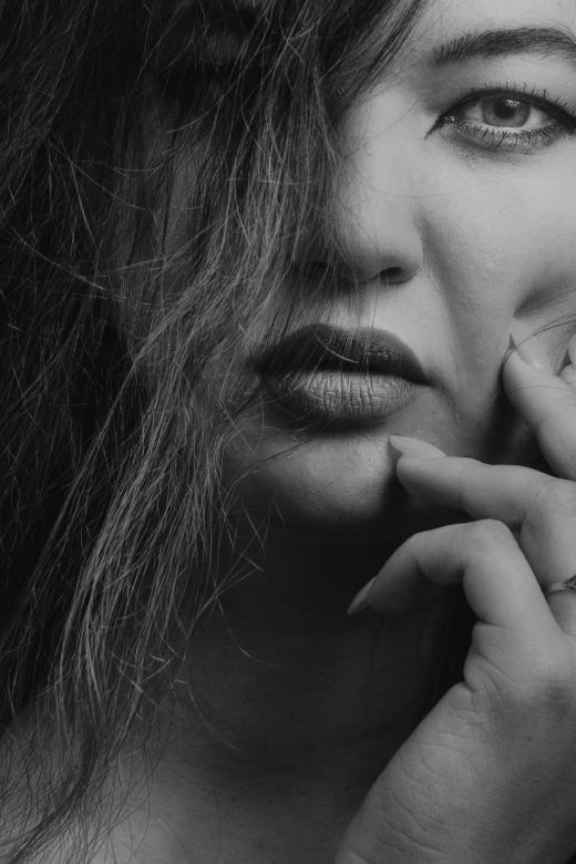 Free stock image of Model Portrait in Monochrome created by Alexander Krivitskiy