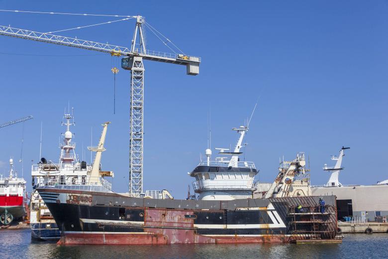 Free stock image of Ships at a Shipyard in Denmark created by Geoffrey Whiteway