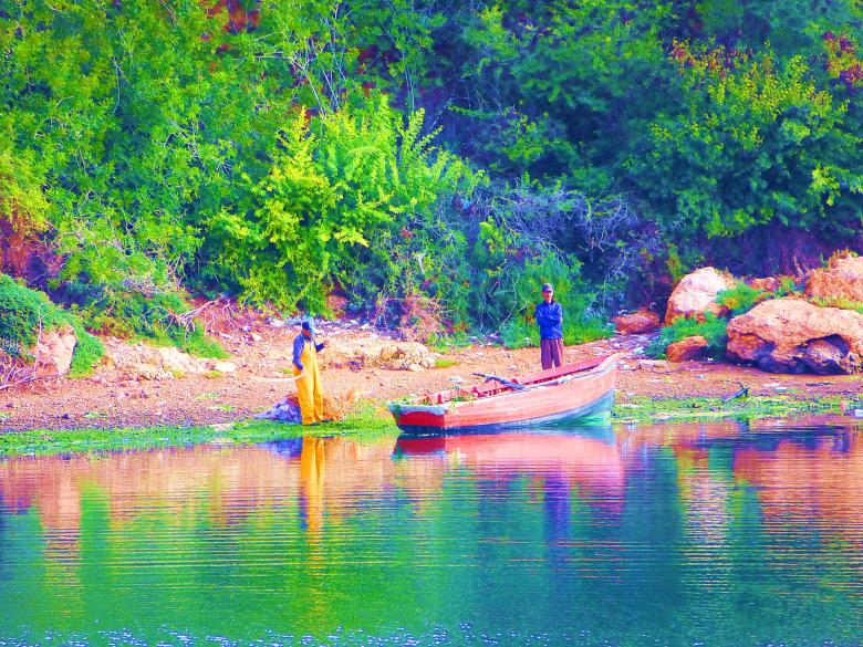 Free stock image of Fishermen at the River created by MOSTAFA SAHNONI