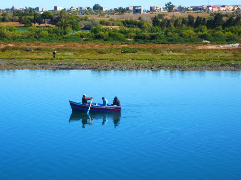 Free stock image of Small boat on Moroccan river created by MOSTAFA SAHNONI