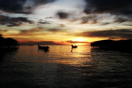 Sunset Boats - Free Stock Photo