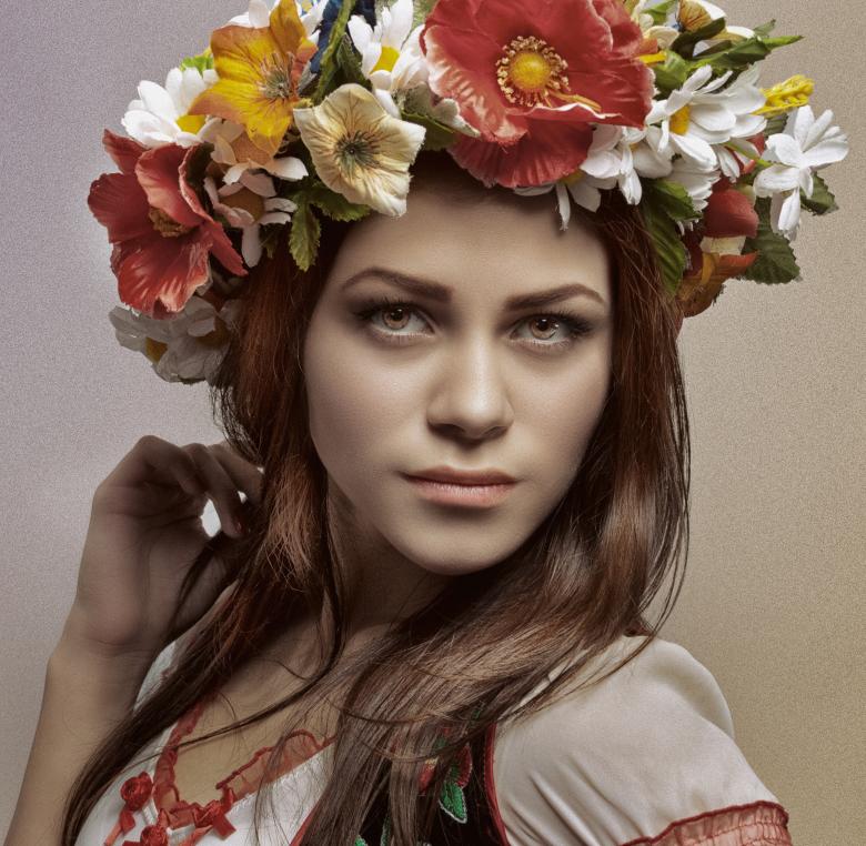 Free stock image of Flower Girl Portrait created by Alexander Krivitskiy