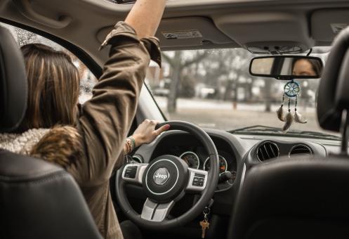 Free Stock Photo of Dreamcatcher in Car