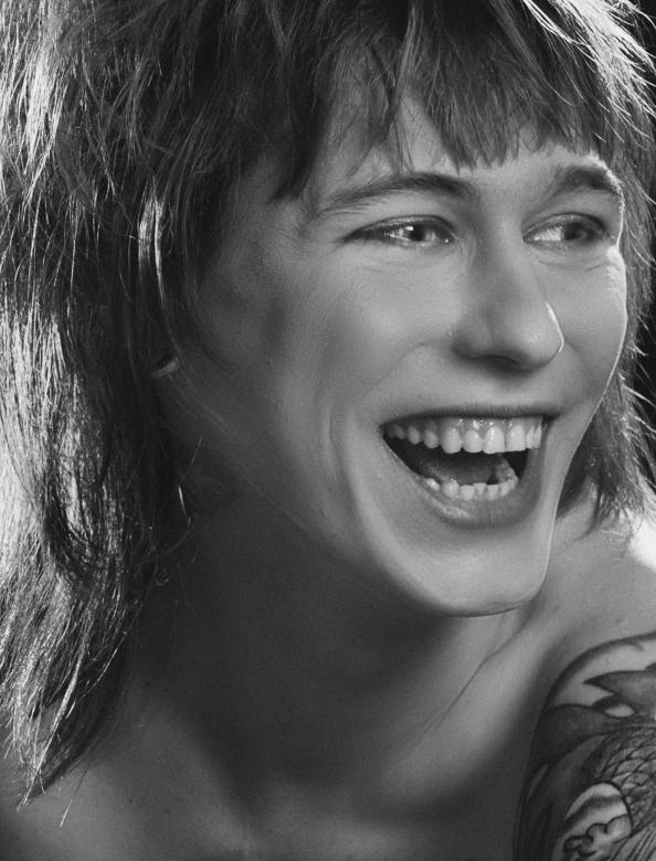 Free stock image of Laughing Model Portrait - Black and White created by Alexander Krivitskiy
