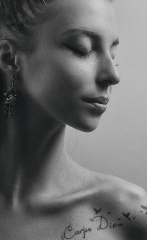 Free stock image of Girl Profile with Tattoo created by Alexander Krivitskiy
