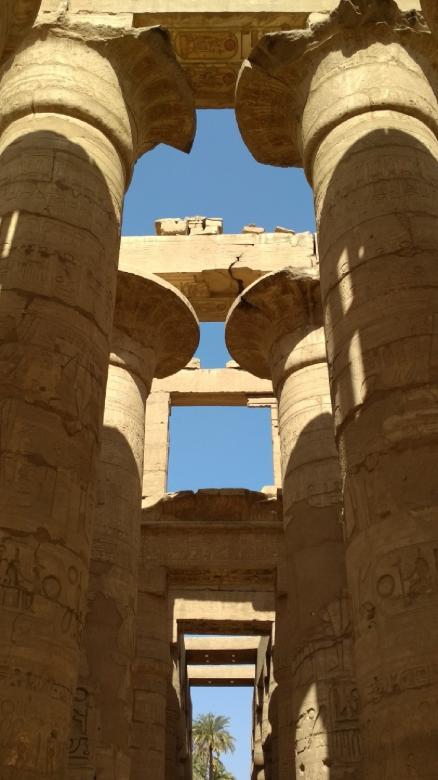 Free stock image of Ancient Temple Pillars in Luxor created by BasSem