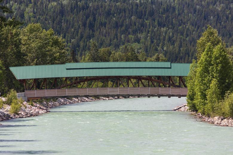 Free stock image of Bridge over mountain river created by Geoffrey Whiteway